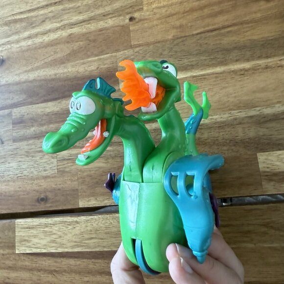 Fisher Price Great Adventures 2 Headed Sea Monster Serpent Dragon 1996 Toy - Picture 3 of 8